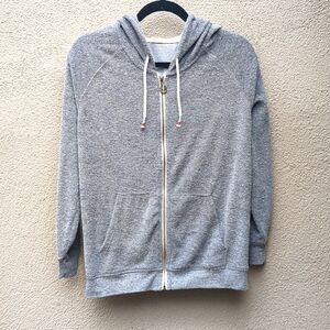 Marine Layer Gray French Terry Hooded Sweatshirt SM